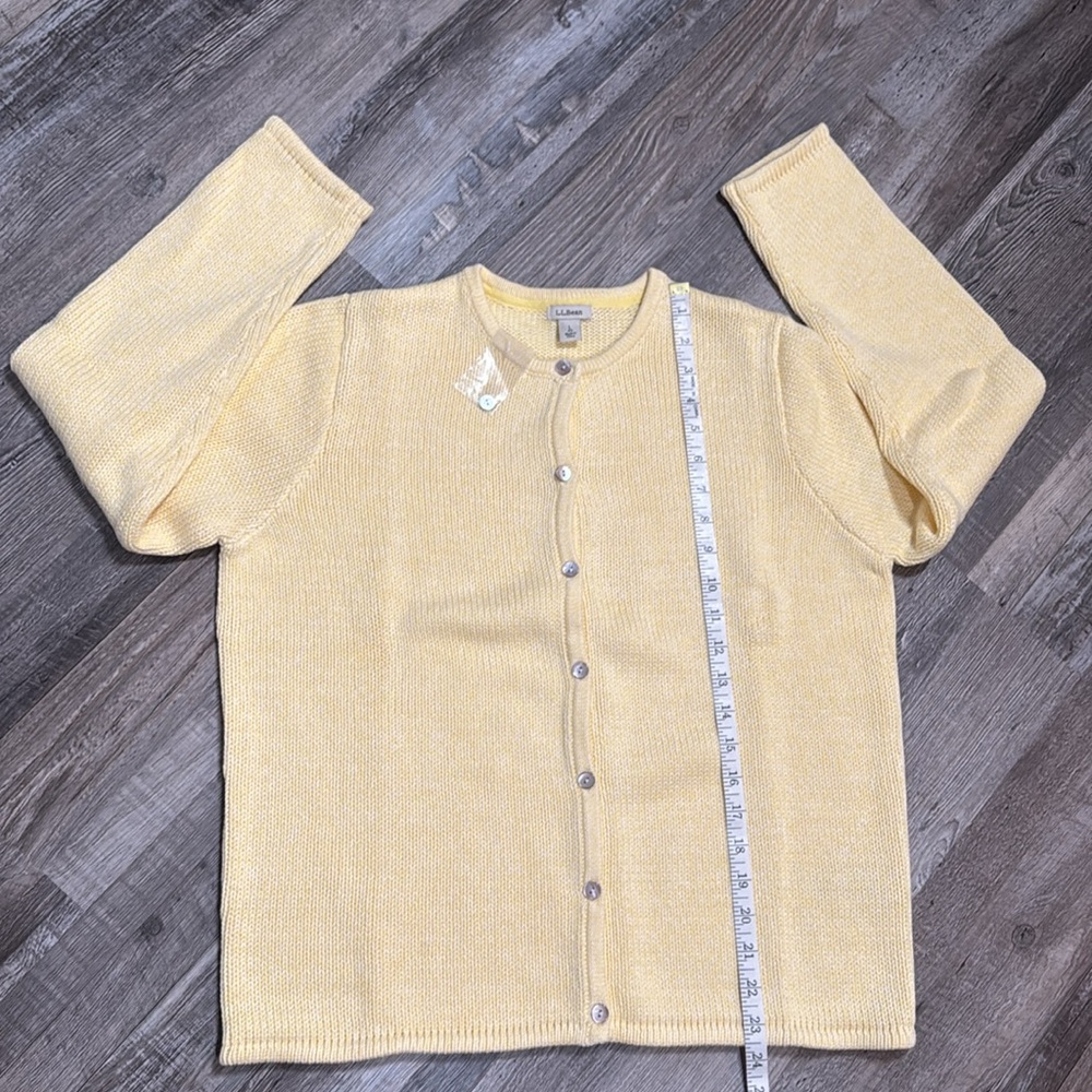 NEW L.L. Bean Women’s Button Front Cardigan Sweater Size L - Picture 11 of 13